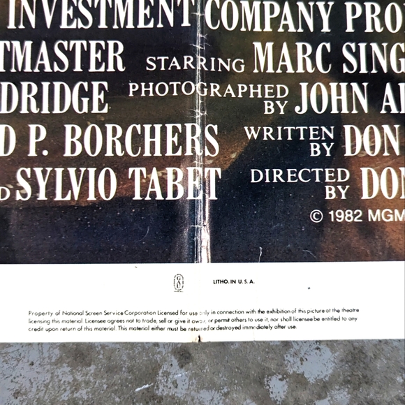 Vintage Rare 1982 Original Theater Box The Beastmaster Movie Theater Poster - Picture 4 of 9